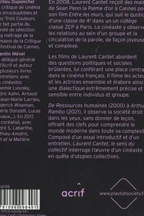 Laurent Cantet, le sens du collectif, Marilou Duponchel