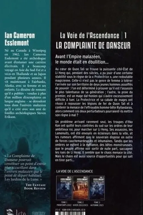 La Voie de l'Ascendance Tome 1 : La Complainte de Danseur, Ian C. Esslemont