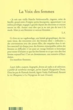 La voix des femmes, Laure Adler