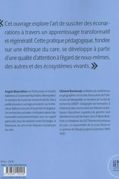 L'éconarration. Des ateliers d'écriture pour transformer notre relation au vivant, Angela Biancofiore