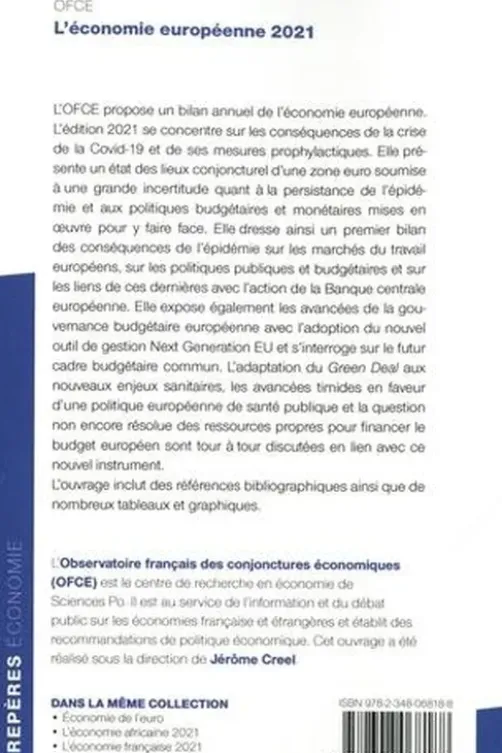 L'économie européenne. Edition 2021, OFCE