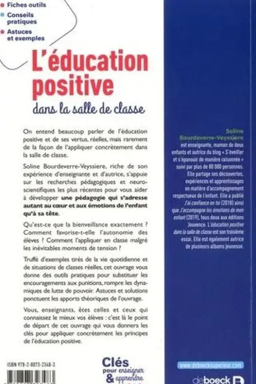 L'éducation positive dans la salle de classe, Soline Bourdeverre-Veyssiere