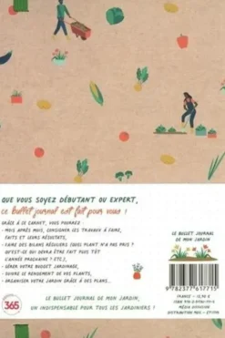 Le bullet journal de mon jardin. Avec 2 pages de stickers, Editions 365