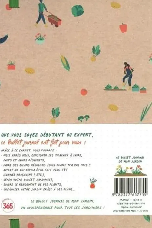 Le bullet journal de mon jardin. Avec 2 pages de stickers, Editions 365