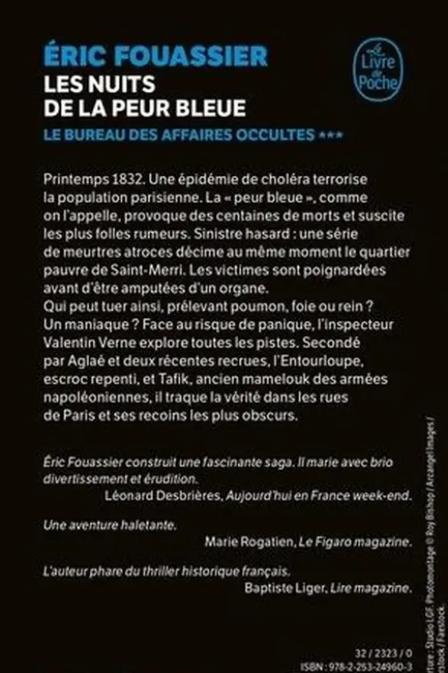 Le bureau des affaires occultes Tome 3 : Les nuits de la peur bleue, Eric Fouassier