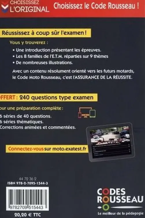Le code moto Rousseau. Edition 2021, Codes Rousseau
