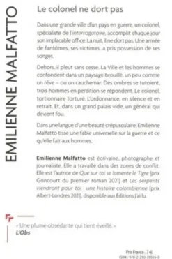 Le colonel ne dort pas, Emilienne Malfatto