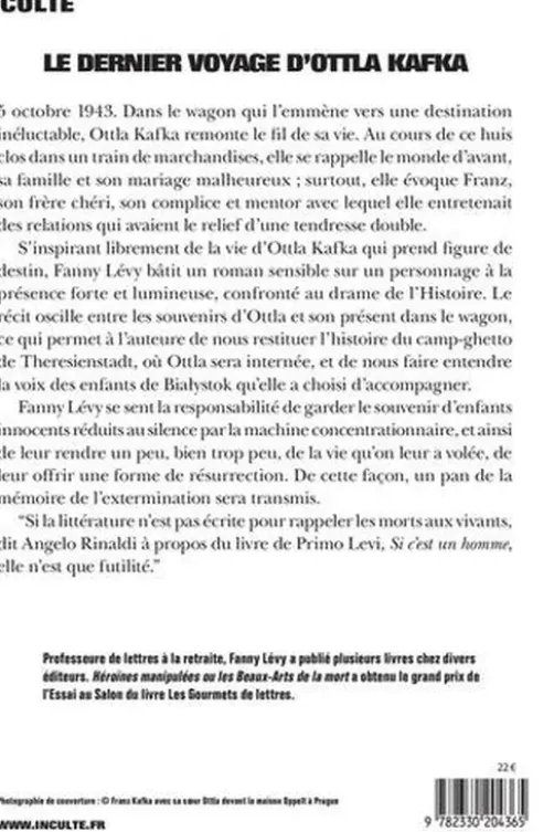 Le dernier voyage d'Ottla Kafka, Fanny Lévy