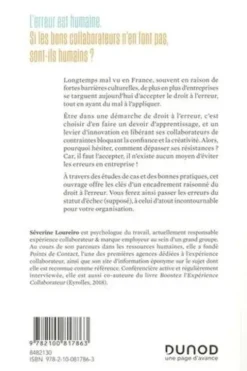 Le droit à l'erreur. Les bons collaborateurs font des erreurs, les bonnes entreprises le permettent, Séverine Loureiro