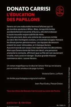 L'Education des papillons, Donato Carrisi