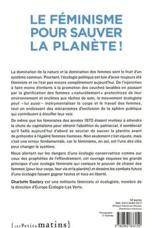 Le féminisme pour sauver la planète !, Charlotte Soulary