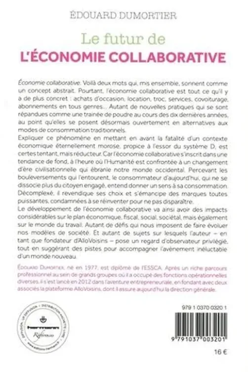 Le futur de l'économie collaborative, Édouard Dumortier