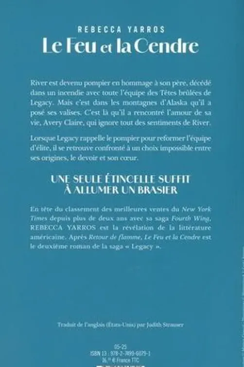Legacy Tome 2 : Le feu et la cendre, Rebecca Yarros