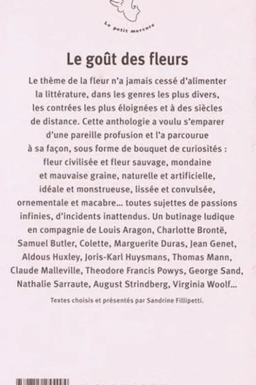 Le goût des fleurs, Sandrine Fillipetti