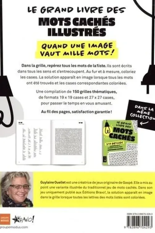 Le grand livre des mots cachés illustrés, Guylaine Ouellet