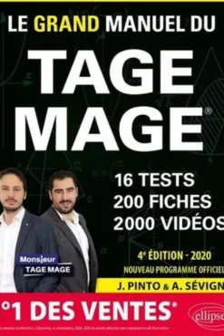 Le grand manuel du TAGE MAGE. Edition 2020, Joachim Pinto