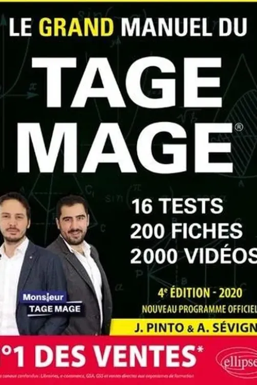 Le grand manuel du TAGE MAGE. Edition 2020, Joachim Pinto