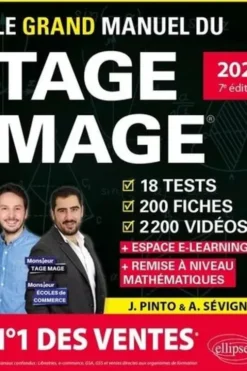 Le Grand Manuel du TAGE MAGE. 18 tests, 200 fiches, 2200 vidéos, Edition 2023, Joachim Pinto