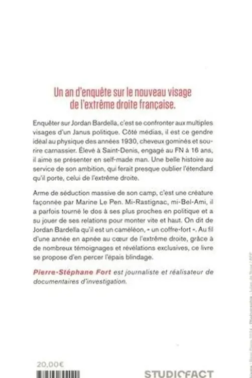 Le grand remplaçant. La face cachée de Jordan Bardella, Pierre-Stéphane Fort