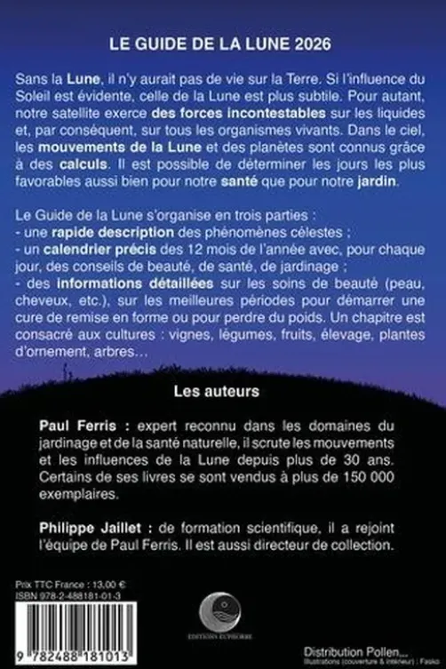 Le guide de la Lune. Edition 2026, Paul Ferris