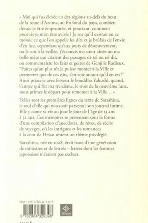 Le journal de Sarashina