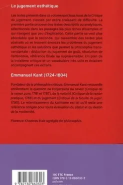 Le jugement esthétique. Textes choisis, Emmanuel Kant