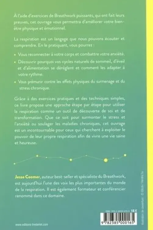Le langage de la respiration. 20 exercices de Breathwork pour améliorer votre santé physique et émotionnelle, Jesse Coomer