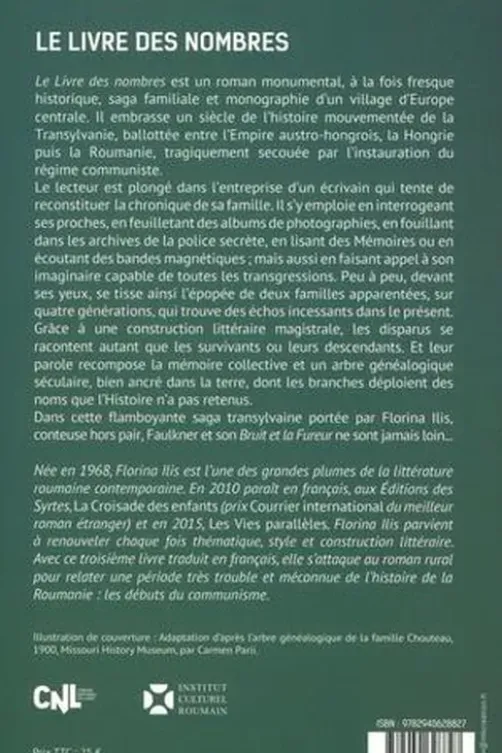Le livre des nombres, Florina Ilis