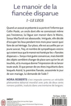 Le manoir de la fiancée disparue Tome 1 : Le legs, Nora Roberts