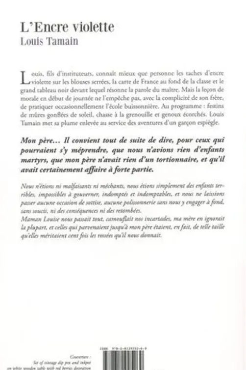 L'encre violette, Louis Tamain