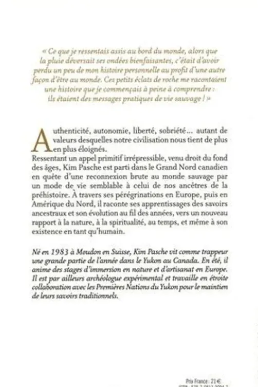 L'endroit du monde. En quête de nos origines sauvages, Kim Pasche