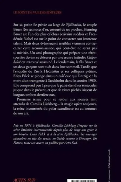 Le nid du coucou, Camilla Läckberg