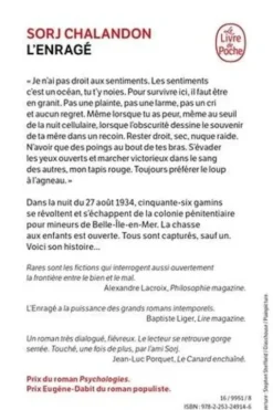 L'enragé, Sorj Chalandon