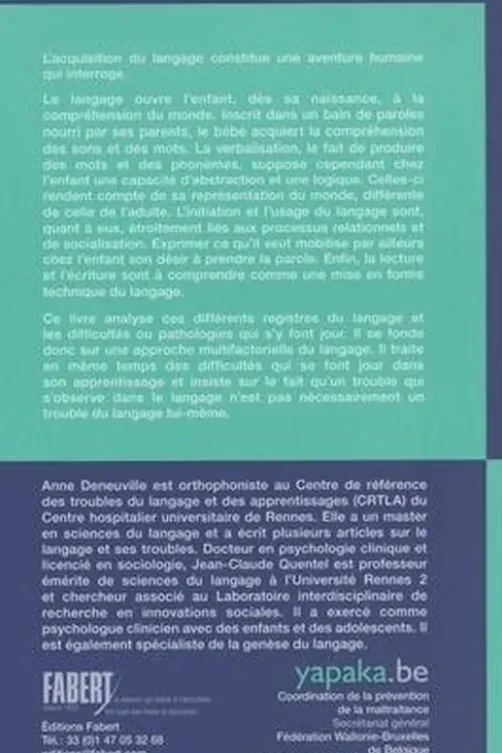 L'entrée dans le langage, Jean-Claude Quentel