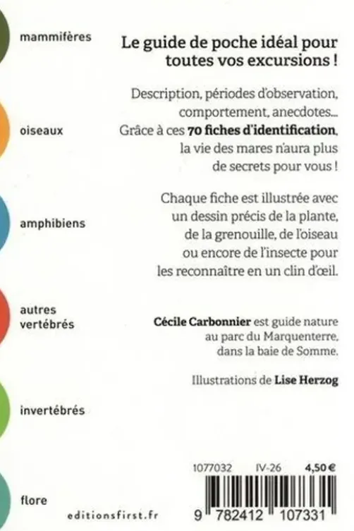 Le petit guide de la mare. 70 espèces à observer, Cécile Carbonnier