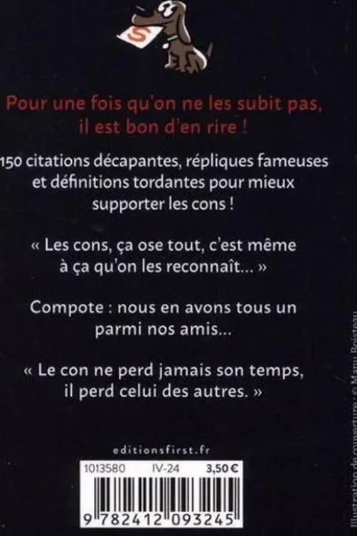 Le petit livre noir des cons. 2e édition, Laurent Gaulet