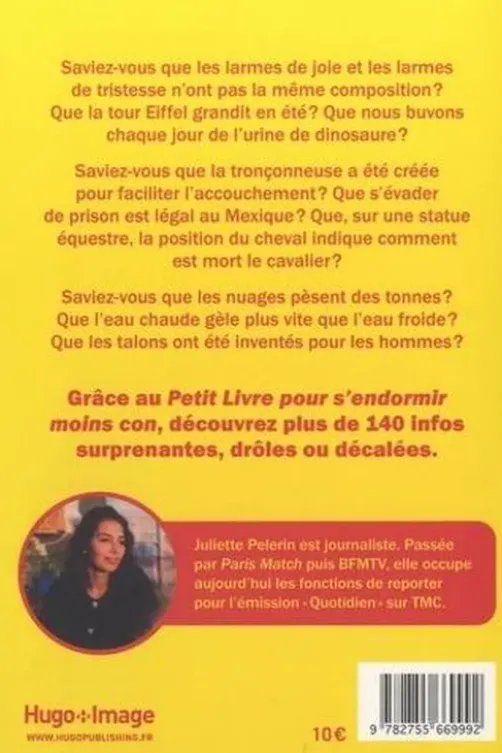 Le petit livre pour s'endormir moins con. 140 infos surprenantes, Juliette Pelerin