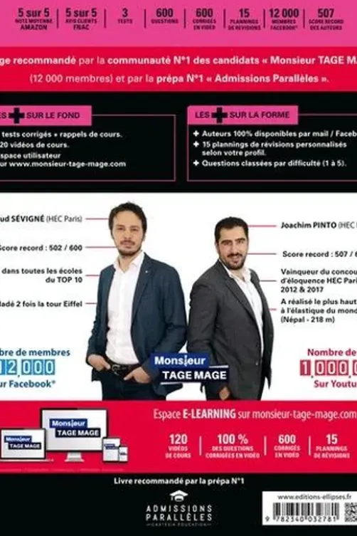 Le Petit Manuel du TAGE MAGE. Edition 2020, Joachim Pinto