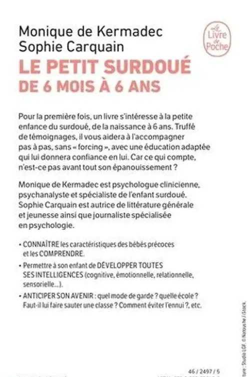 Le petit surdoué de 6 mois à 6 ans, Monique de Kermadec