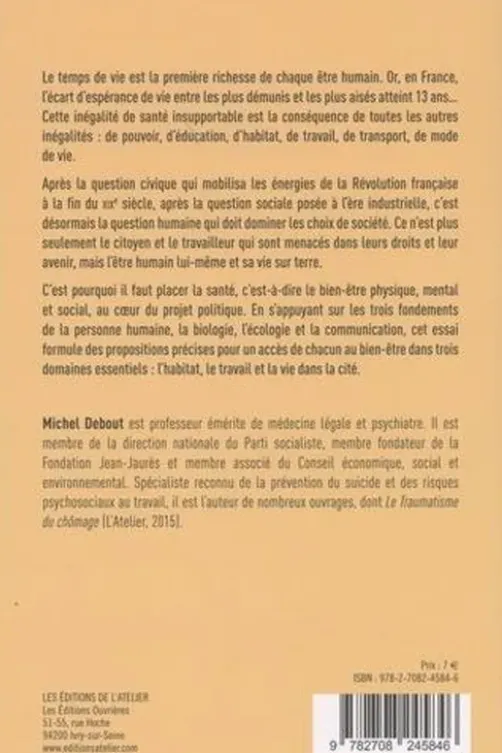 Le renouveau démocratique. Mettre la santé au coeur du projet politique, Michel Debout