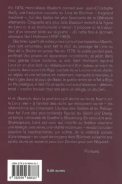 Le retour à Riga du fils prodigue J.M.R. Lenz, Gert Hofmann