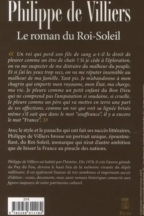 Le roman du Roi Soleil, Philippe de Villiers