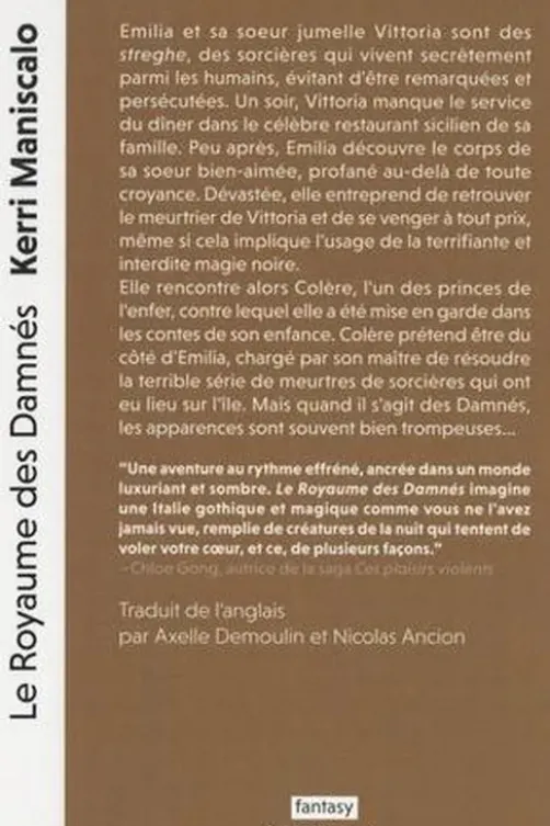 Le royaume des damnés Tome 1, Kerri Maniscalco