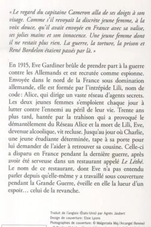 Le réseau Alice, Kate Quinn