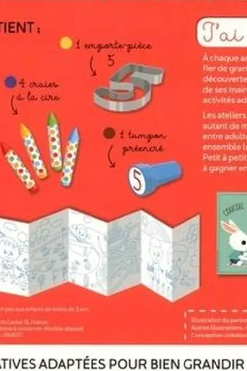 Les activités de mes 5 ans. 1 livre et du matériel pour s'amuser !, Isabelle Bochot