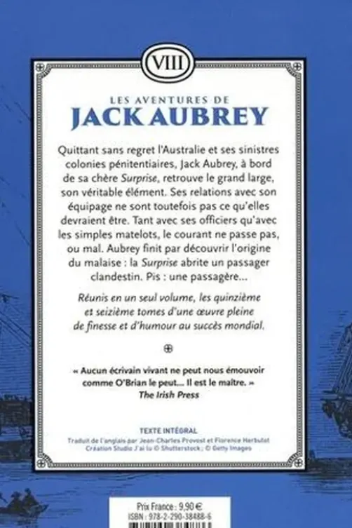 Les aventures de Jack Aubrey Tome 8 : L'exilée ; Une mer couleur de vin, Patrick O'Brian
