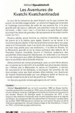 Les aventures de Kvatchi Kvatchantiradze, Mikheïl Djavakhichvili
