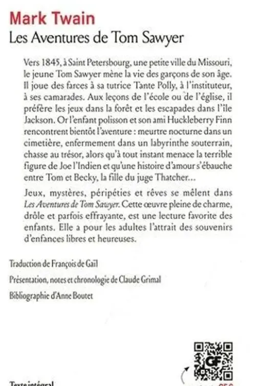 Les Aventures de Tom Sawyer, Mark Twain