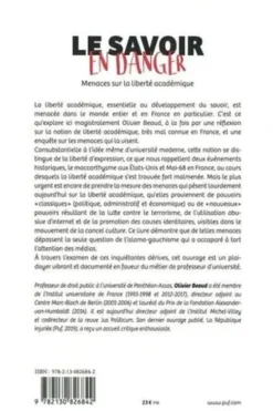 Le savoir en danger. Menaces sur la liberté académique, Olivier Beaud