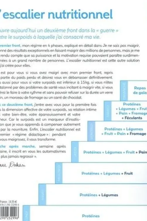 L'escalier nutritionnel. Le deuxième front, Pierre Dukan